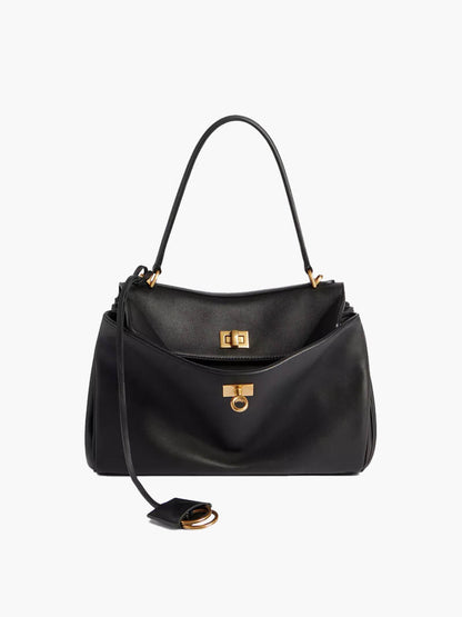 Damen Kunstleder-Tasche Schwarz - Norvielle