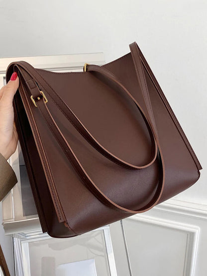 Schultertasche Damen Kunstleder Slim