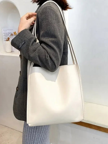 Schultertasche Damen Kunstleder Slim