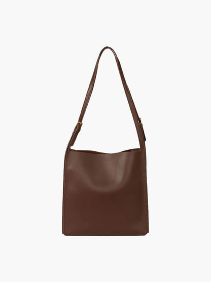 Schultertasche Damen Kunstleder Slim