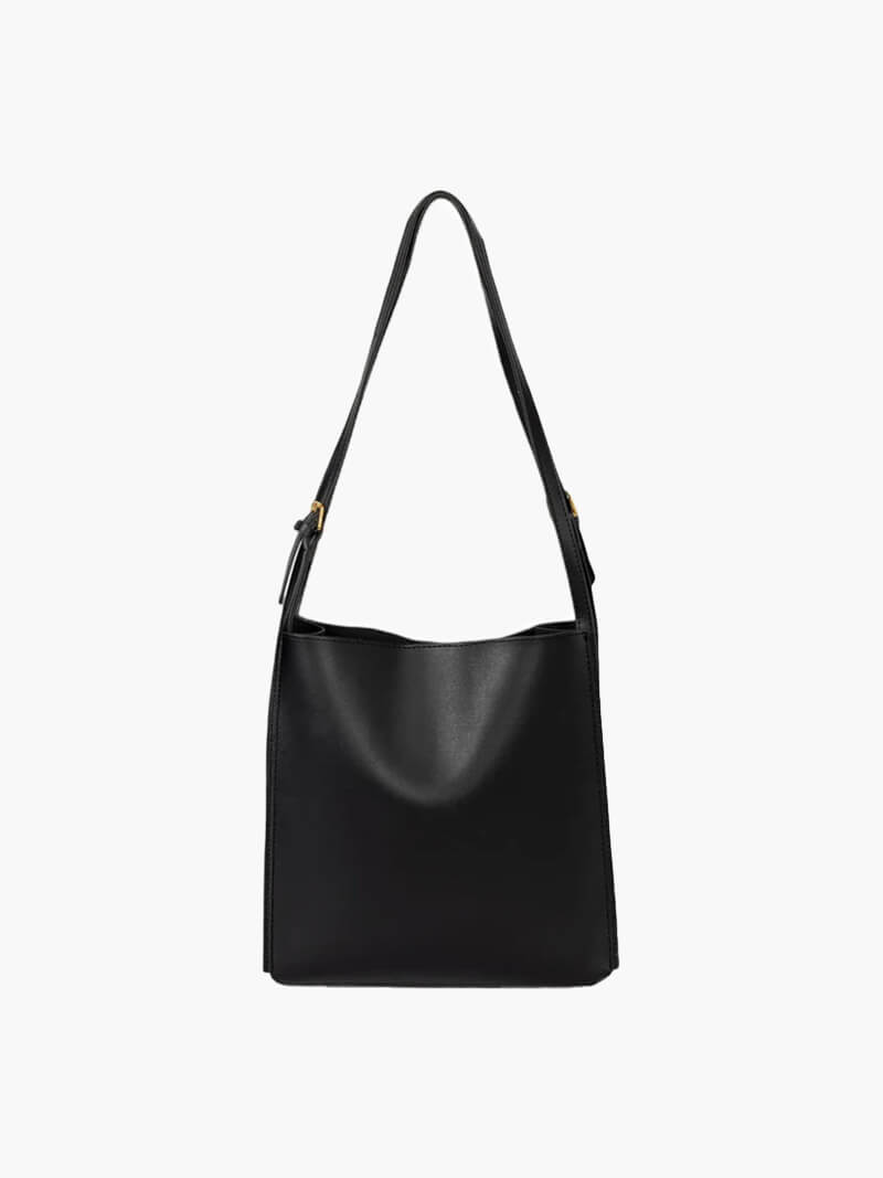 Schultertasche Damen Kunstleder Slim