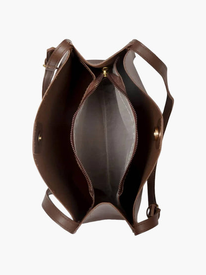 Schultertasche Damen Kunstleder Slim