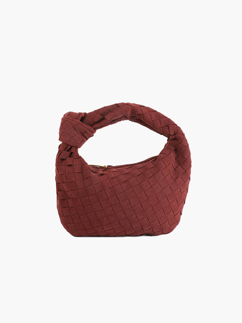 Geflochtene Wildleder Damen Minikette