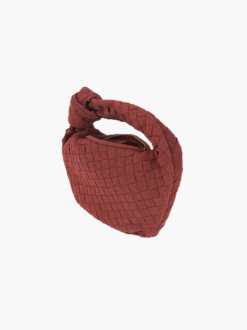 Geflochtene Wildleder Damen Minikette