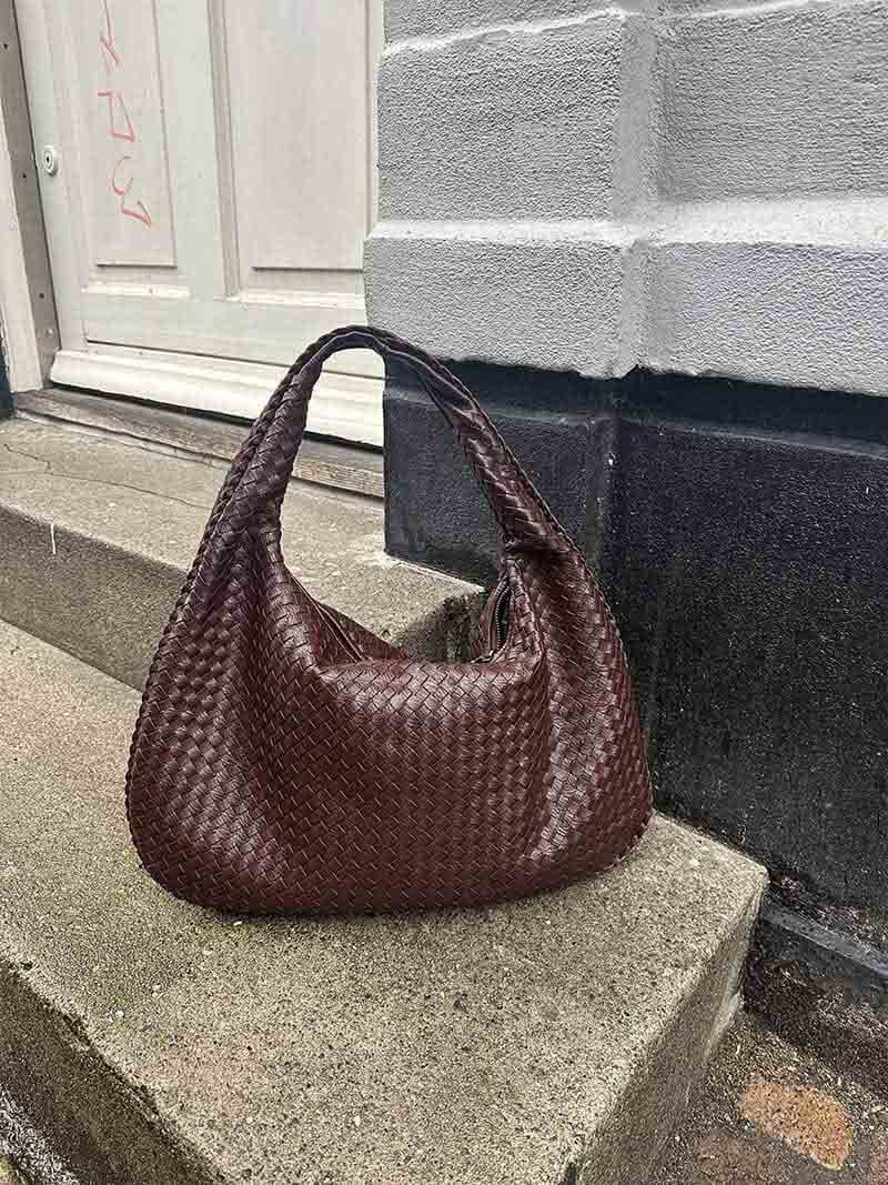Große Geflochtene Hobo Handtasche Damen