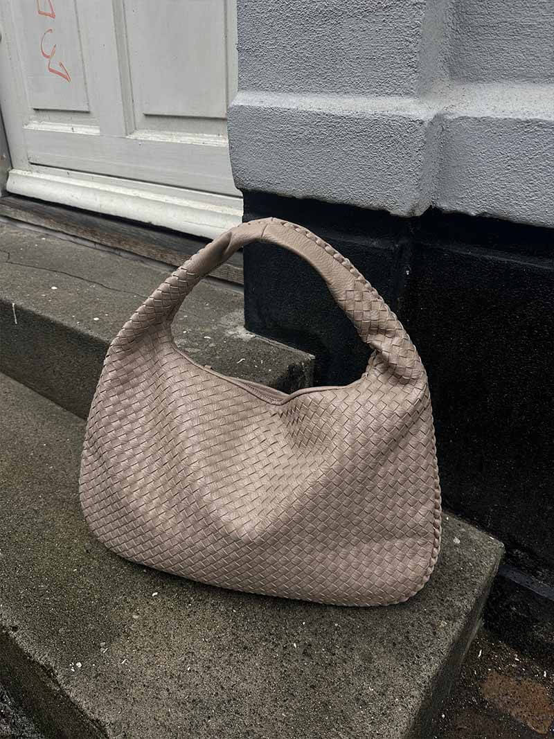 Große Geflochtene Hobo Handtasche Damen