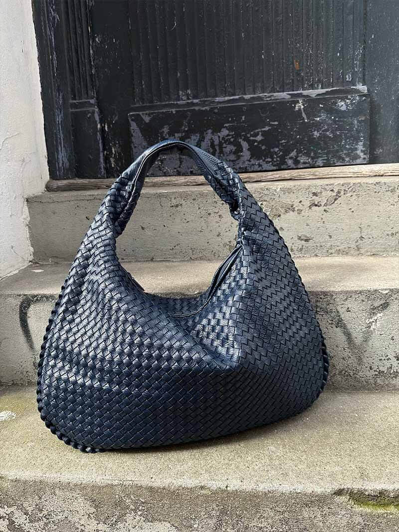 Große Geflochtene Hobo Handtasche Damen