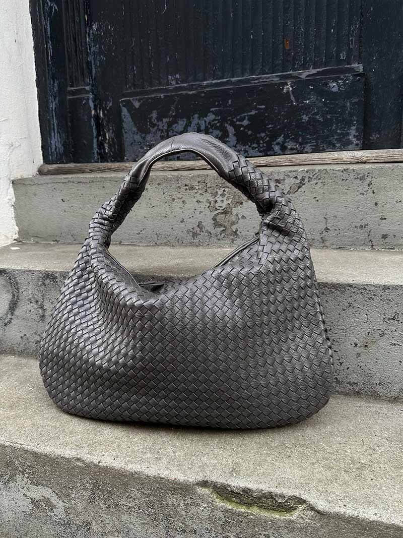 Große Geflochtene Hobo Handtasche Damen