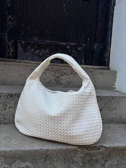 Große Geflochtene Hobo Handtasche Damen