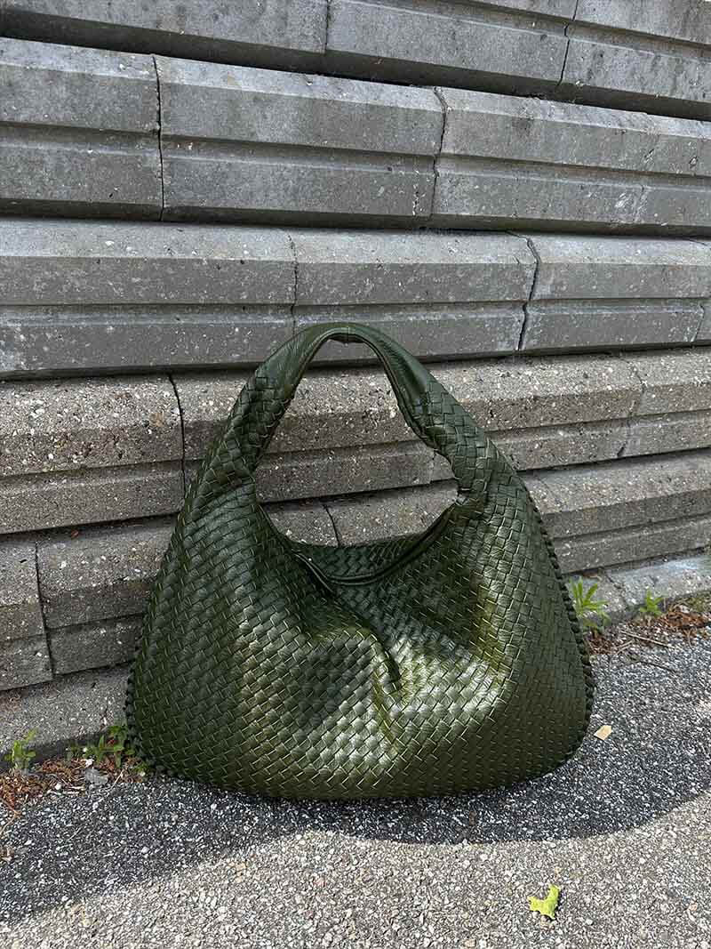 Große Geflochtene Hobo Handtasche Damen