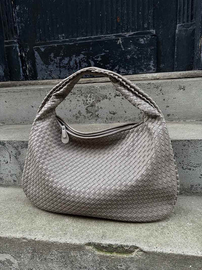 Große Geflochtene Hobo Handtasche Damen