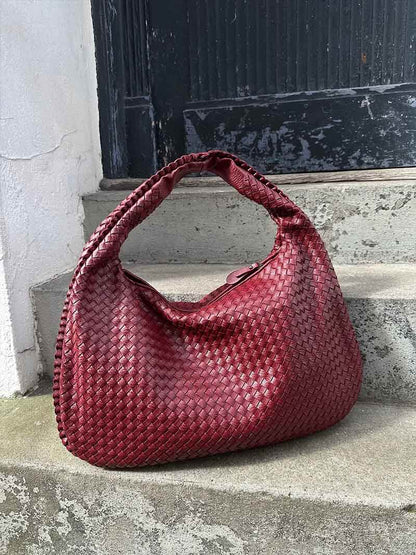 Große Geflochtene Hobo Handtasche Damen