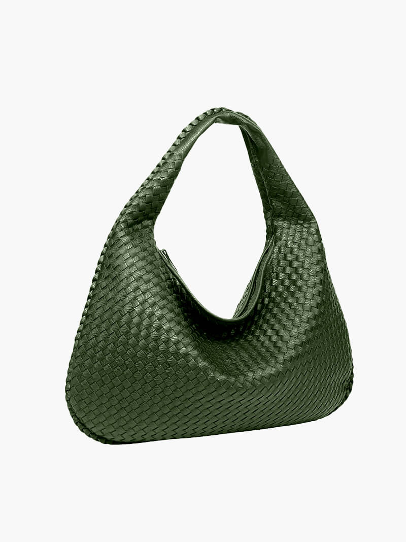 Große Geflochtene Hobo Handtasche Damen