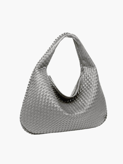 Große Geflochtene Hobo Handtasche Damen