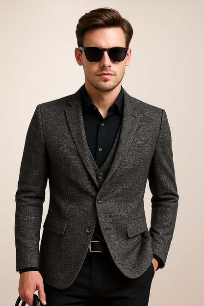 Herren Slimfit Blazer Jacke Modern