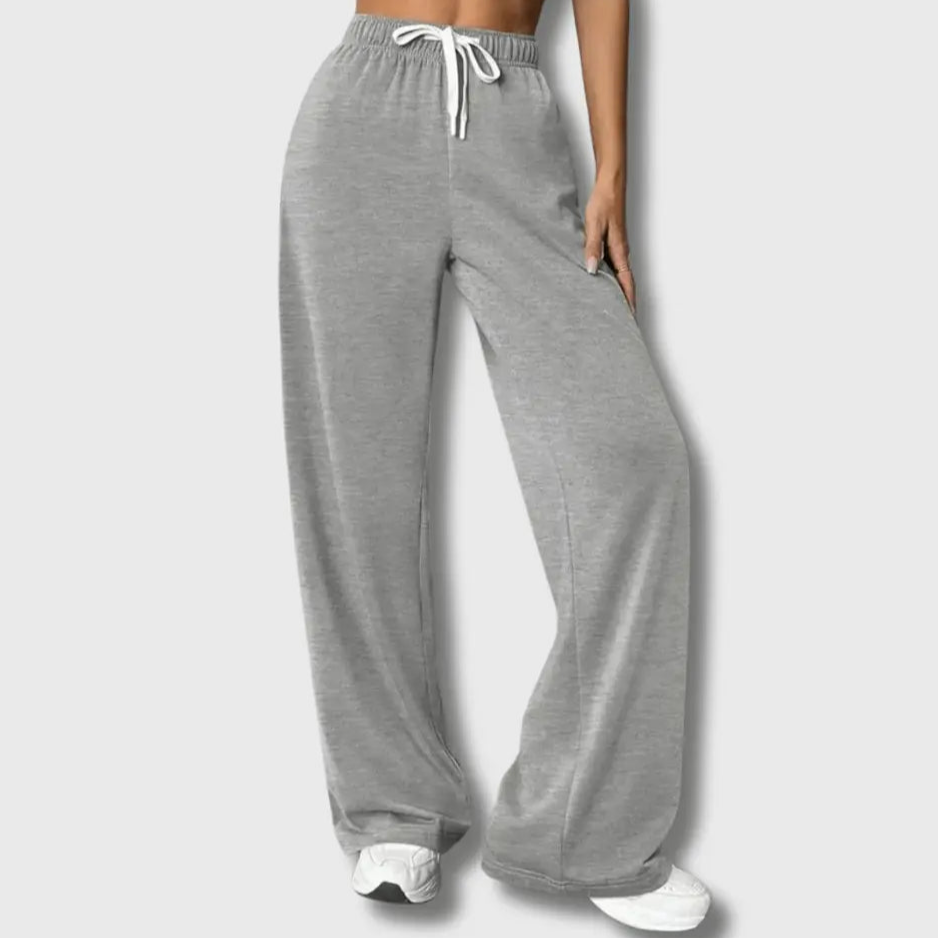Damen Jogginghose Weites Bein Elastisch Bequem