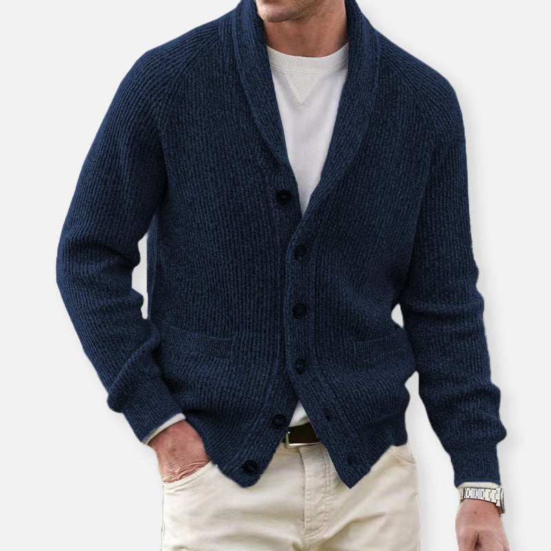 Herren Cardigan Warm aus Strickstoff Bequem