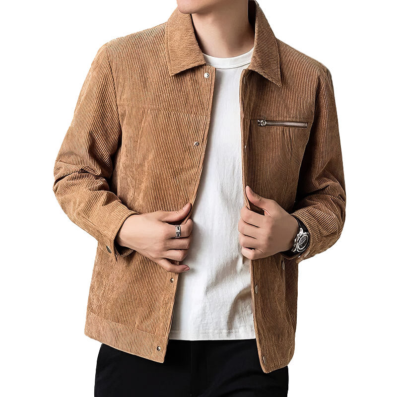 Herren Übergangsjacke Kord Klassisch Hochwertig - Norvielle