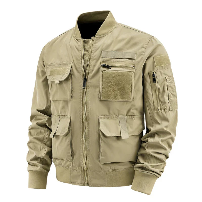Herren Cargo-Jacke Multifunktionell Mit vielen Taschen