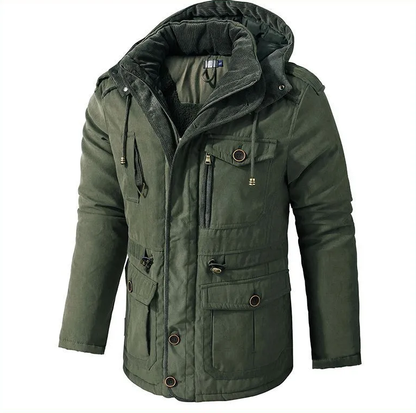 Herren Winterjacke Warm Isoliert Outdoor Stilvoll