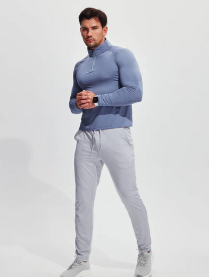 Herren Funktionsshirt Atmungsaktiv Reißverschluss