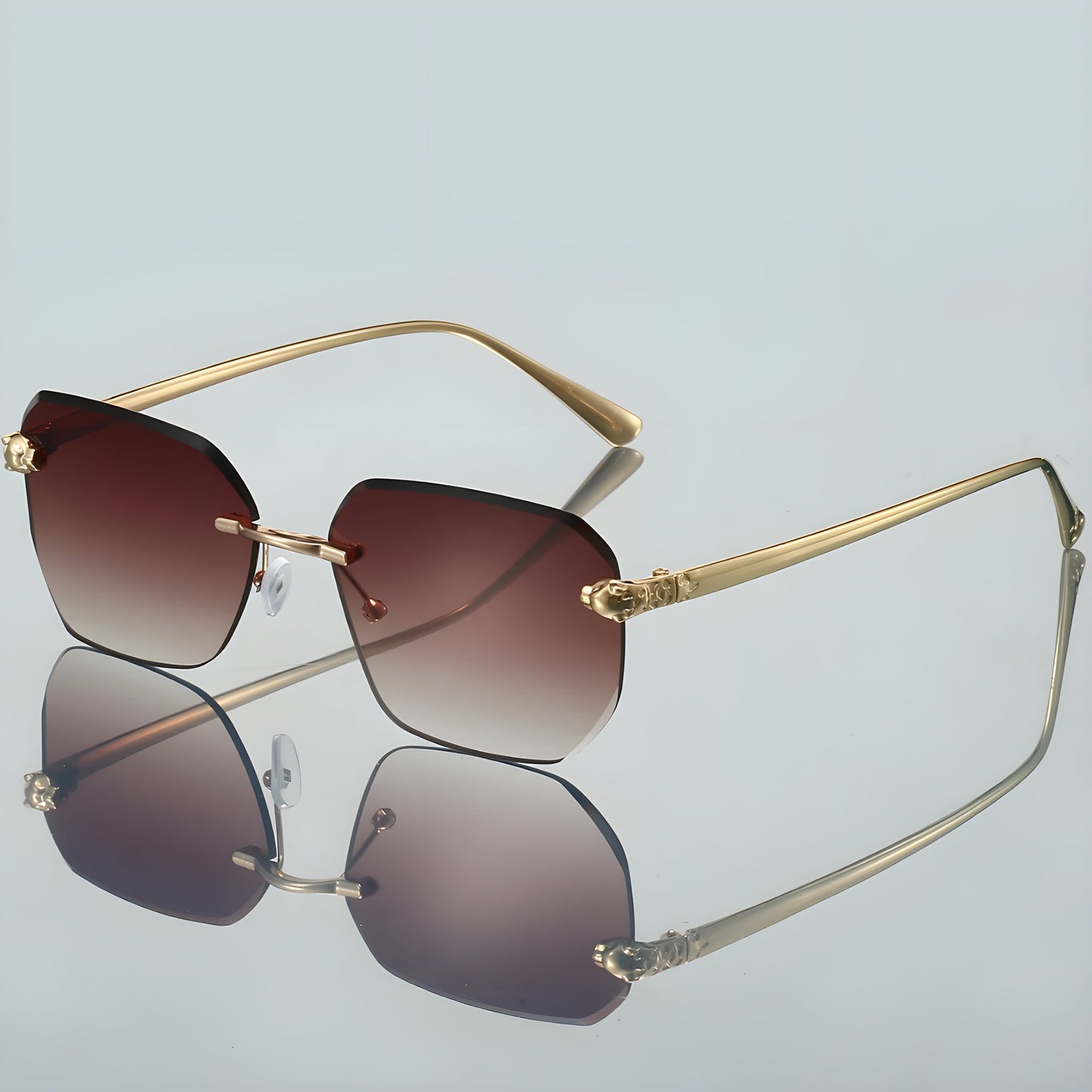 Herren Sonnenbrille Rahmenlos Sportlich