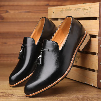 Herren Leder Loafer Elegant