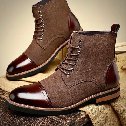 Herren Lederstiefel Oxford