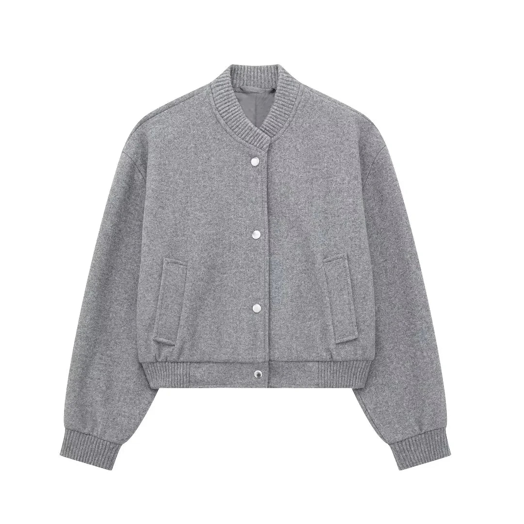 Damen Cropped Bomberjacke Trendig