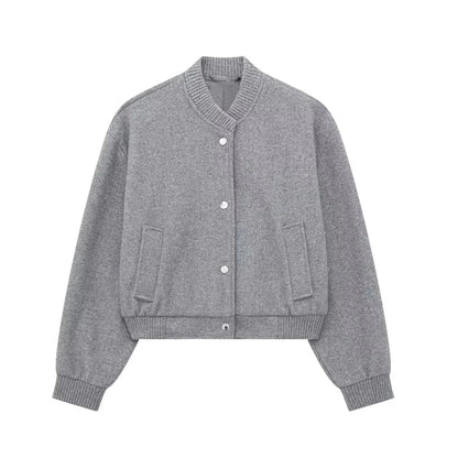 Damen Cropped Bomberjacke Trendig