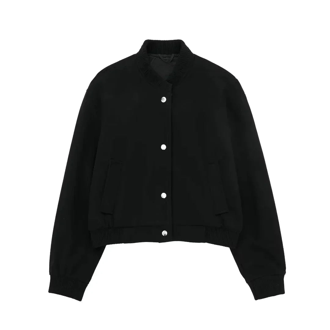 Damen Cropped Bomberjacke Trendig