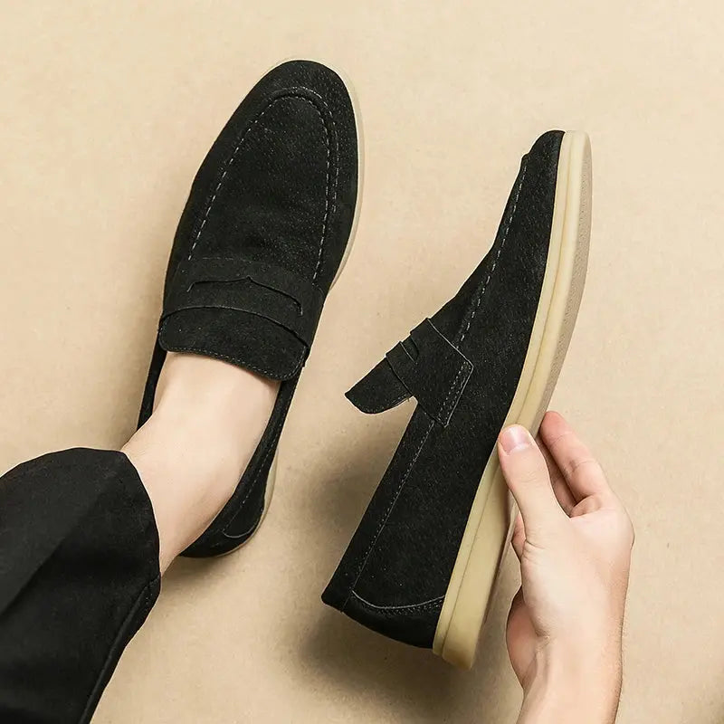 Herren Loafer Schuhe Bequem Alltag Lederschuhe