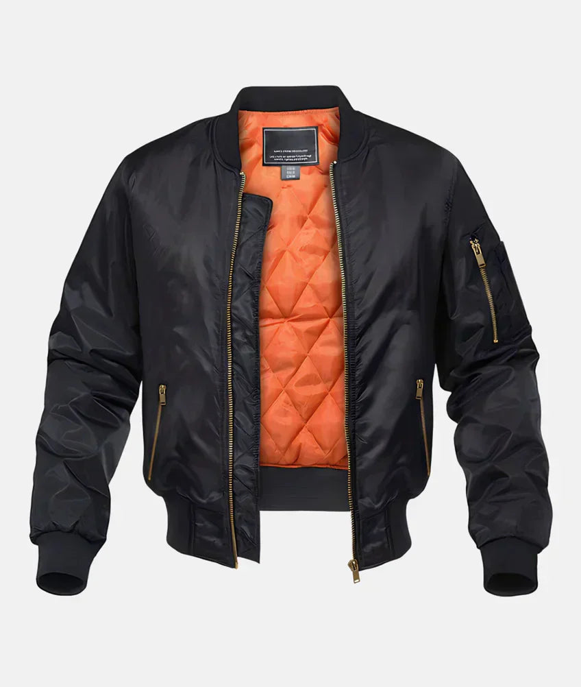 Herren Bomberjacke Wasserdicht Warm Pilotenjacke