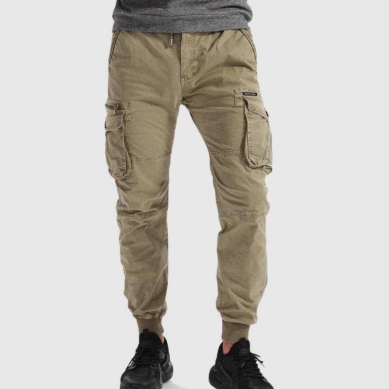 Herren Joggerhose Bequem Mit Taschen Schwarz - Norvielle
