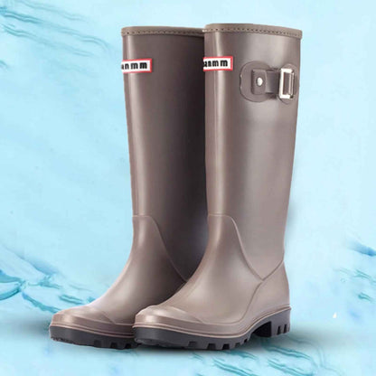Wasserdichte Damen Regenstiefel Kniehoch