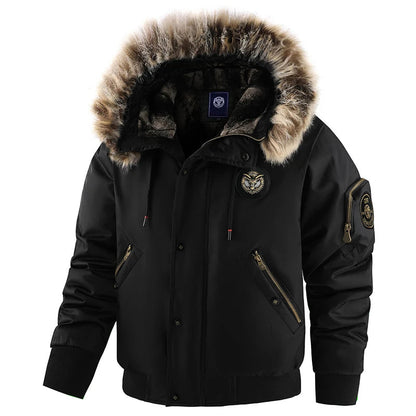 Herren Winterjacke Gepolstert Wasserdicht Isoliert