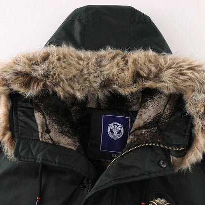 Herren Winterjacke Gepolstert Wasserdicht Isoliert