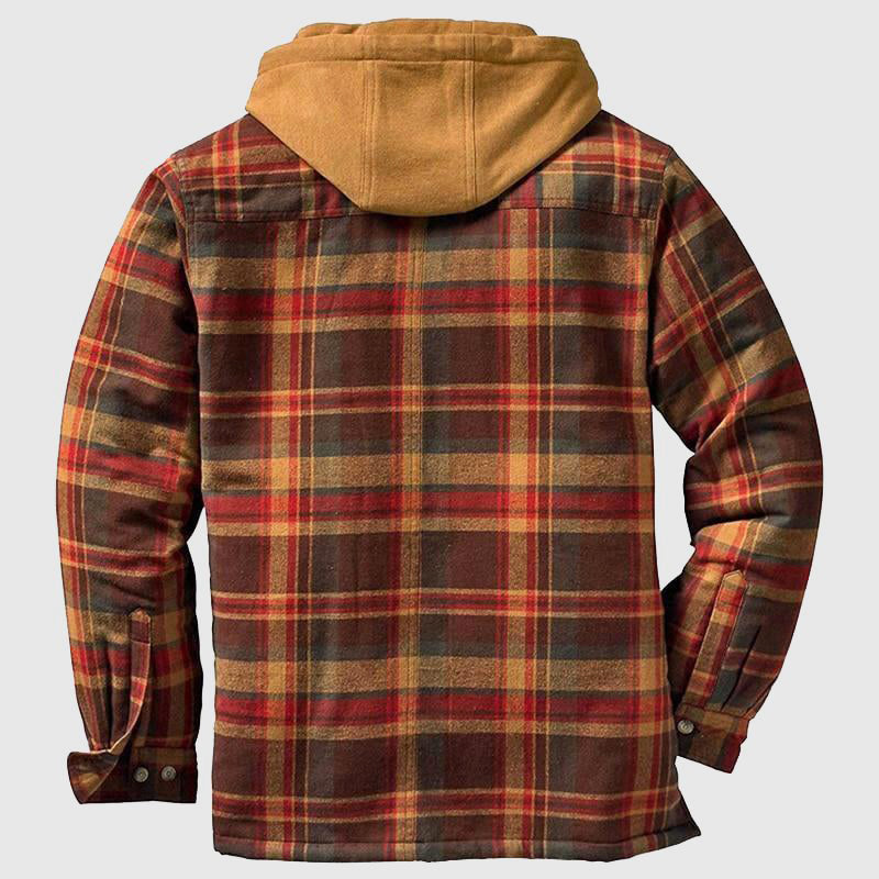 Herren Flanelljacke Kariert Warm Holzfällerstil - Norvielle