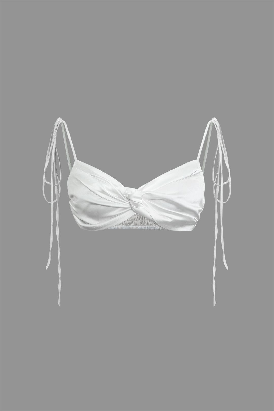 Damen aus Satin mit Schnürträgern und Knoten
