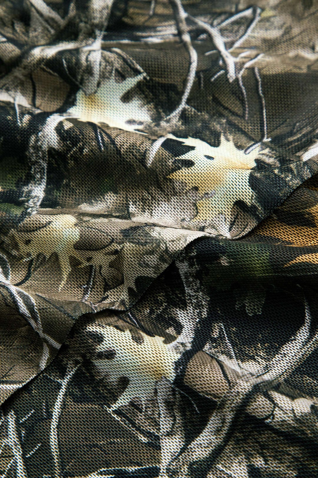 Damen Off-Shoulder- Camouflage Trompetenärmel