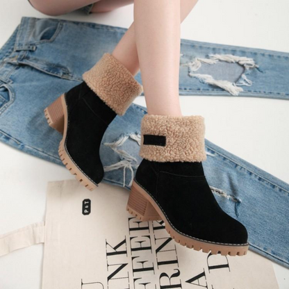 Damen Winterstiefel Warm Gefüttert Schneesicher