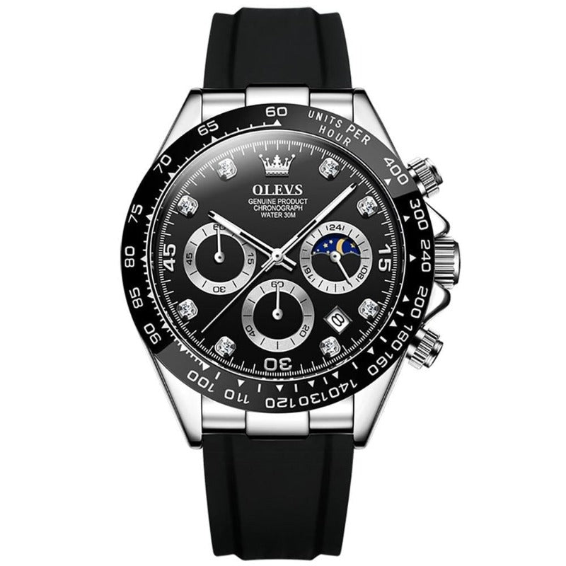 Herren Edelstahl Armbanduhr Elegantes Analogdesign