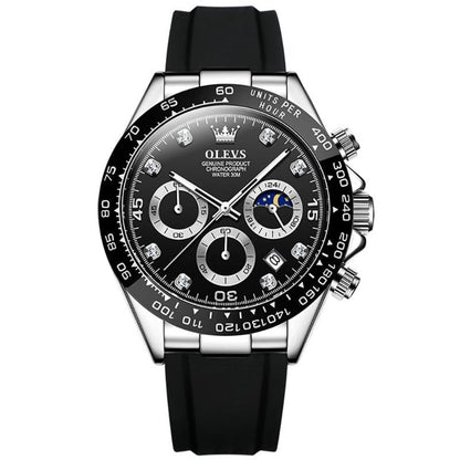 Herren Edelstahl Armbanduhr Elegantes Analogdesign
