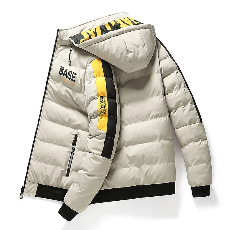 Herren Winterjacke Daunenfüllung Warm Isoliert