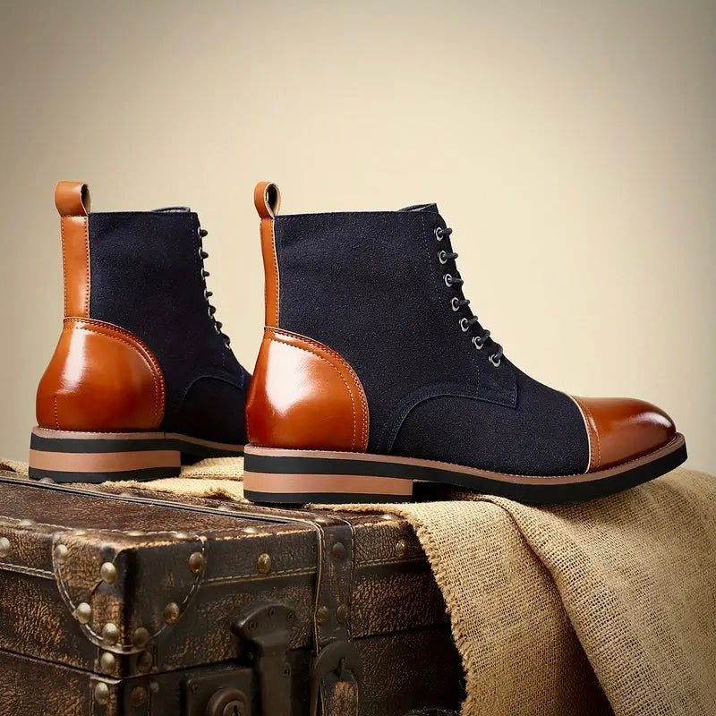 Herren Lederstiefel Oxford