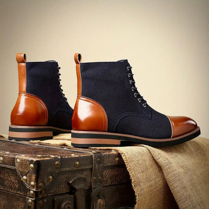 Herren Lederstiefel Oxford