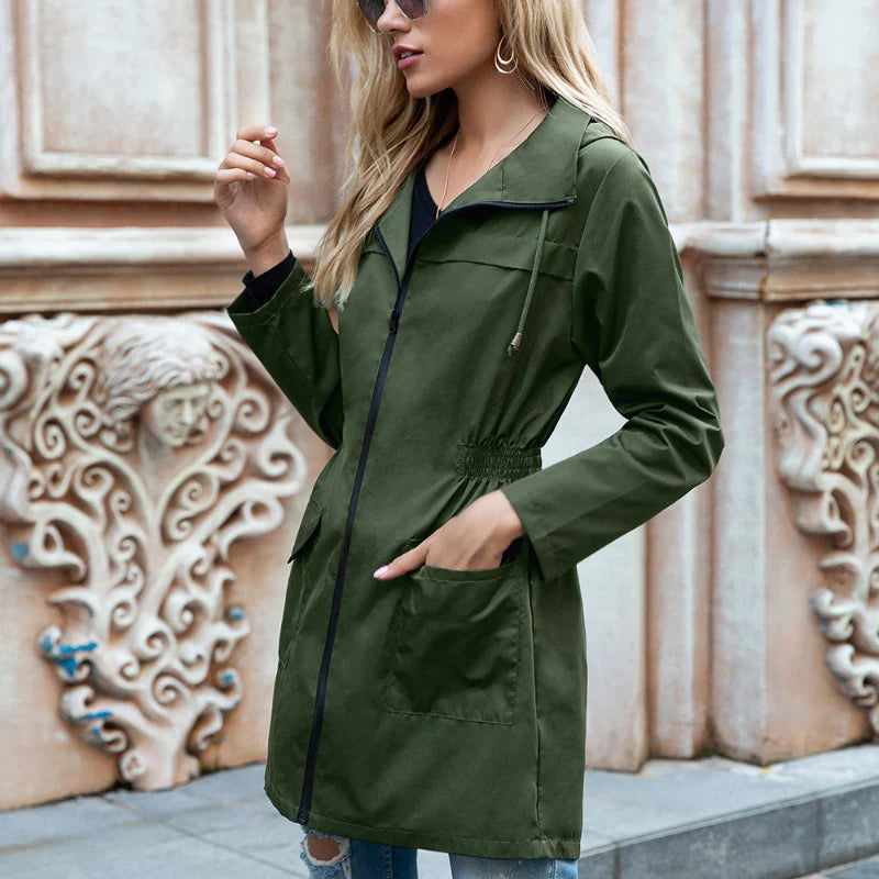 Damen Outdoorjacke Lange Wasserabweisend
