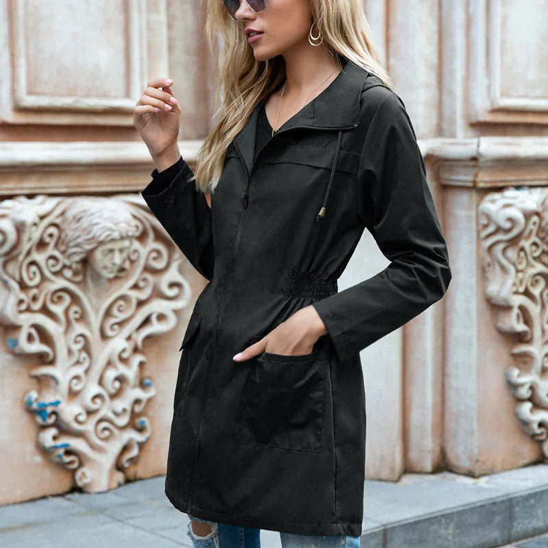 Damen Outdoorjacke Lange Wasserabweisend