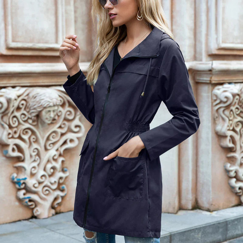Damen Outdoorjacke Lange Wasserabweisend