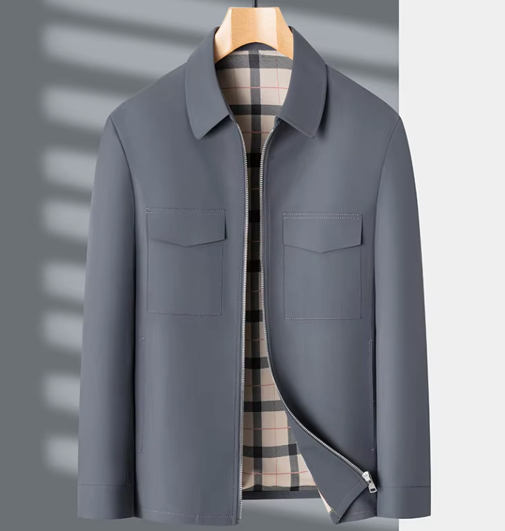 Herren Slim-Fit Blazer Übergangsjacke Modern